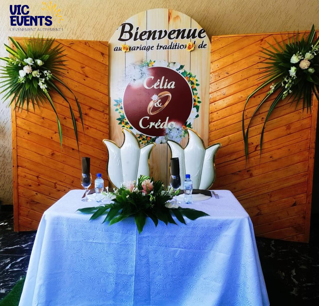 Décoration florale pour une célébration